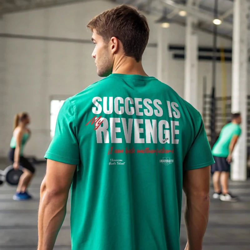 CAMISETA OVERSIZE GYM SUCCESS IS MY REVENGE EN UNDERRATED.ES