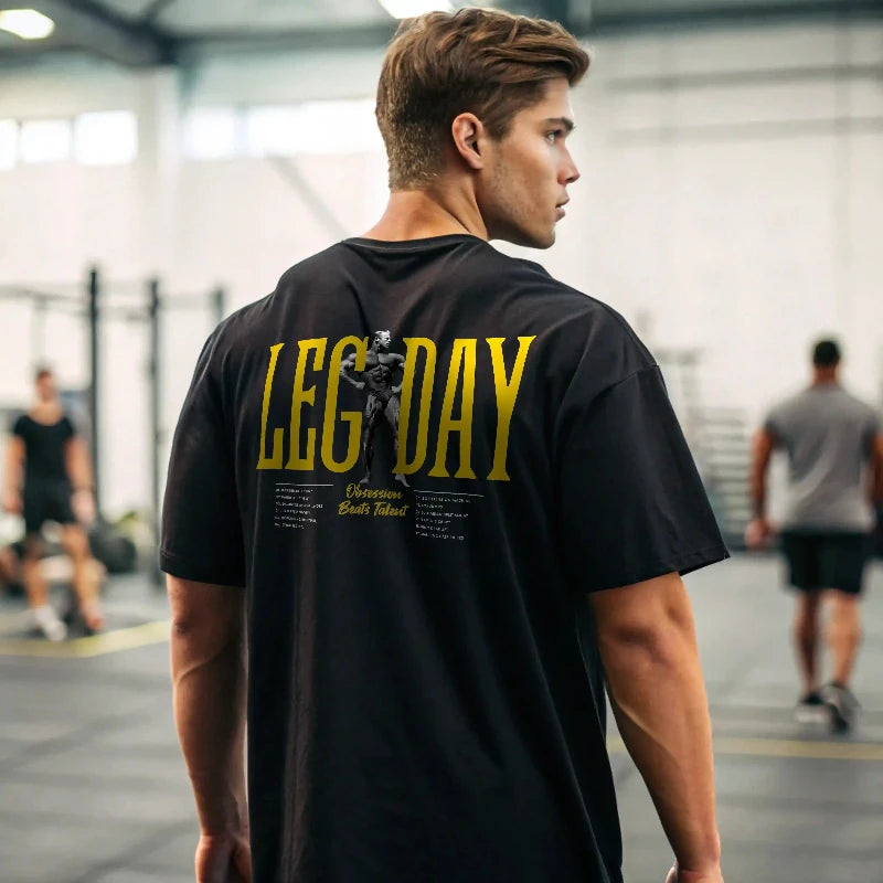 CAMISETA OVERSIZE LEG DAY EN UNDERRATED.ES