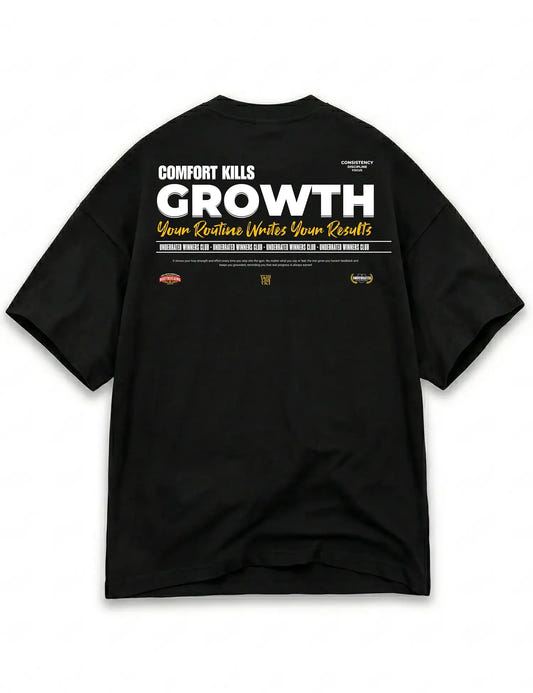 CAMISETA OVERSIZE GYM COMFORT KILLS GROWTH UNDERRATED