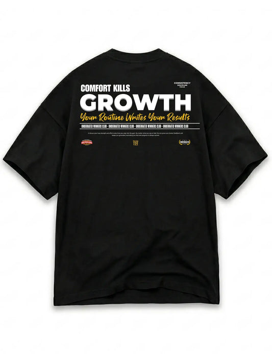 CAMISETA OVERSIZE GYM COMFORT KILLS GROWTH UNDERRATED