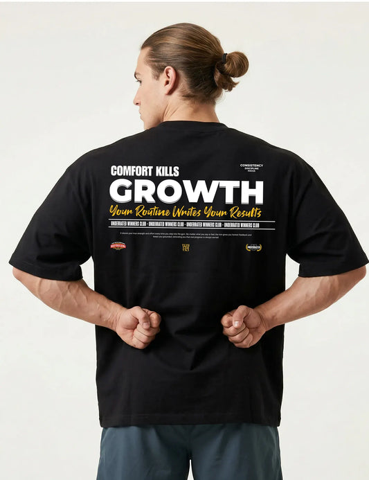 CAMISETA OVERSIZE GYM COMFORT KILLS GROWTH