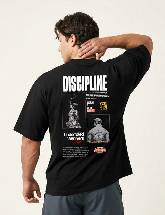 DISCIPLINE IS THE KEY OVERSIZE GYM