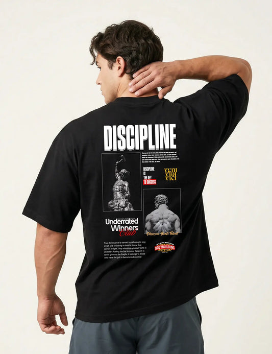 DISCIPLINE IS THE KEY OVERSIZE GYM