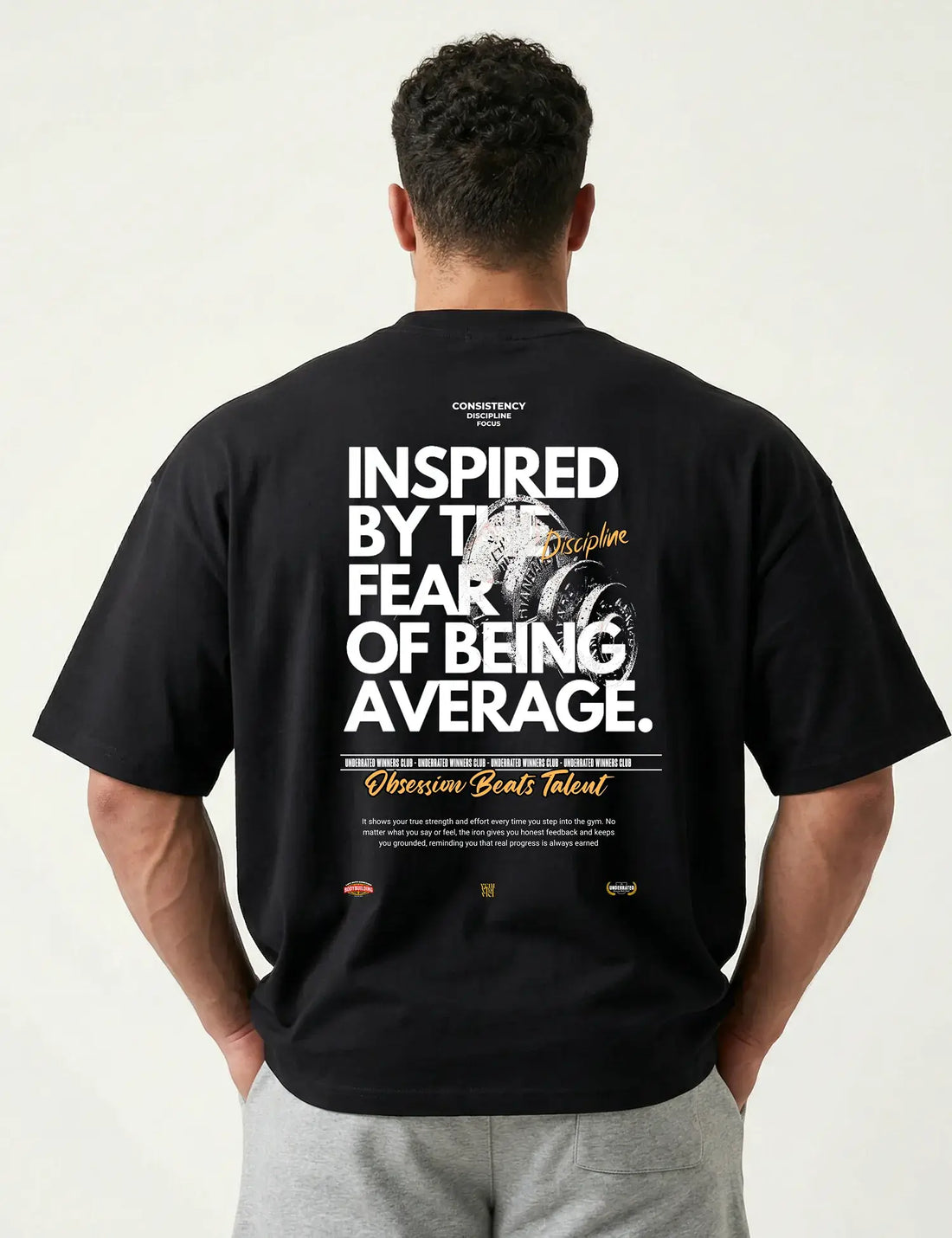 CAMISETA OVERSIZE GYM INSPIRED BY FEAR