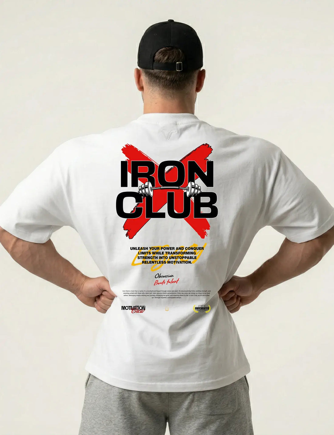 CAMISETA OVERSIZE GYM IRON CLUB