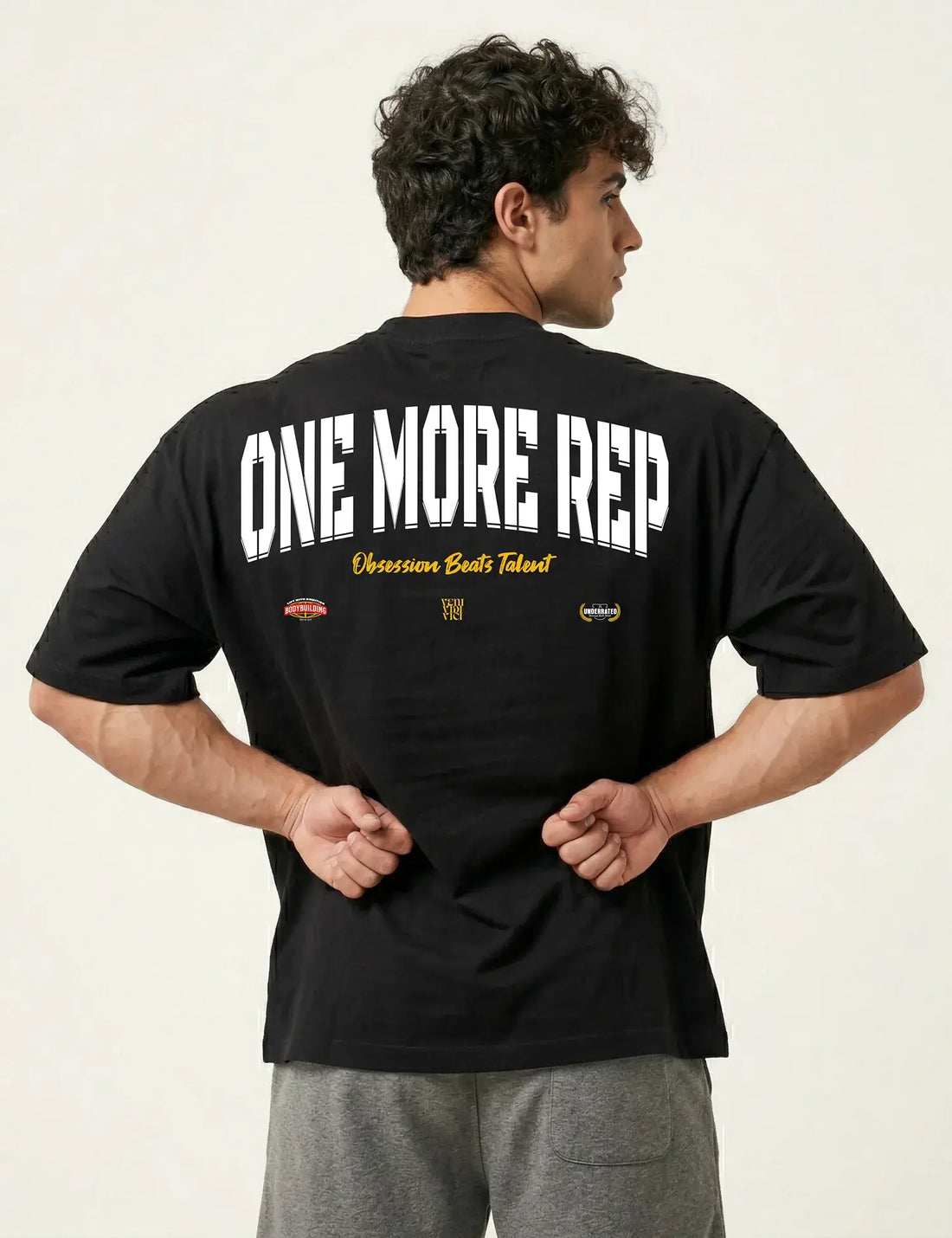 CAMISETA OVERSIZE GYM ONE MORE REP