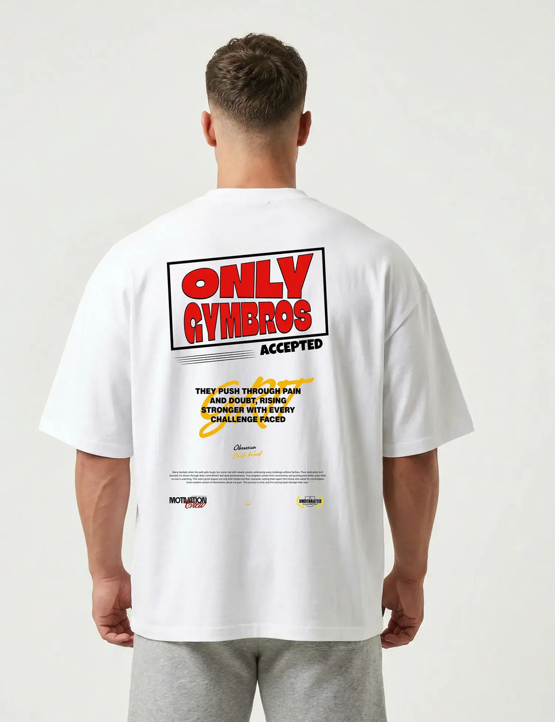 CAMISETAS OVERSIZE GYM ONLY GYMBROS ACCEPTED
