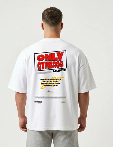 CAMISETAS OVERSIZE GYM ONLY GYMBROS ACCEPTED
