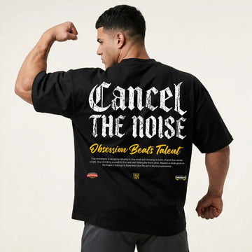 CAMISETA OVERSIZE GYM CANCEL THE NOISE 