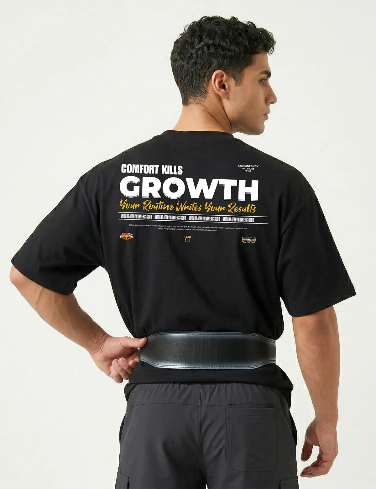 CAMISETA COMFORT KILLS GROWTH OVERSIZE GYM UNDERRATED