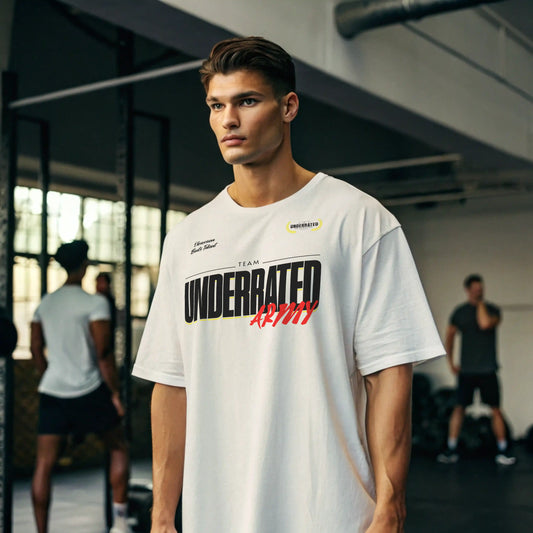 Camiseta oversize UNDERRATED ARMY en underrated.es