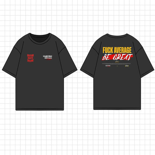 Camiseta oversize gym BE GREAT en underrated