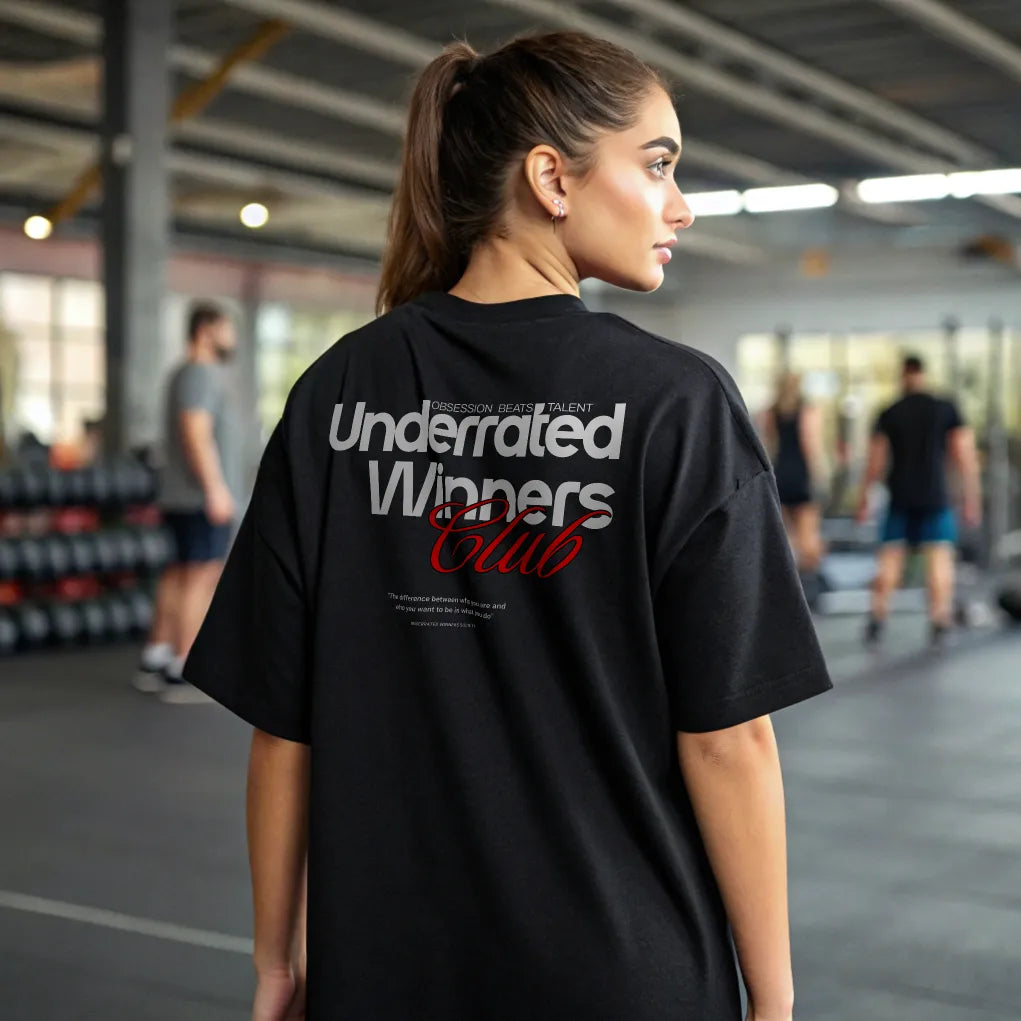 Camiseta oversize mujer UNDERRATED WINNERS CLUB