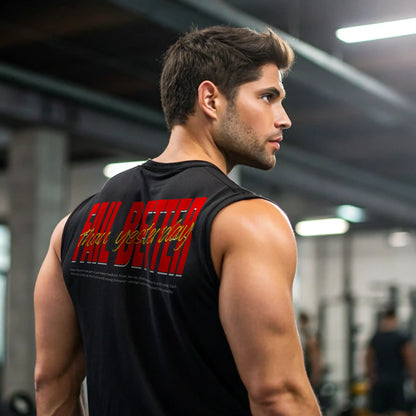 Camiseta sin mangas FAIL BETTER THAN YESTERDAY EN UNDERRATED