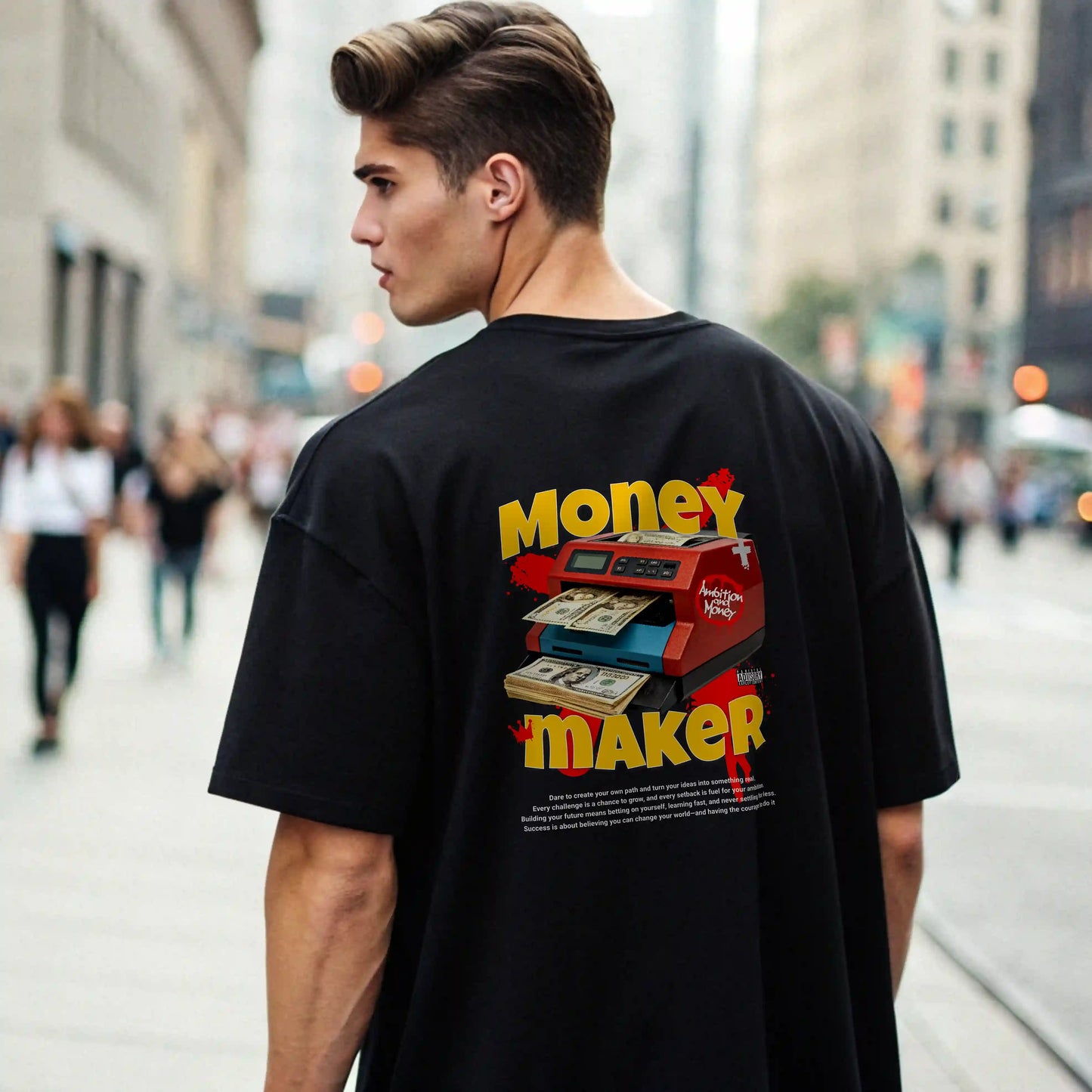 Camiseta ancha MONEY MAKER en underrated.es