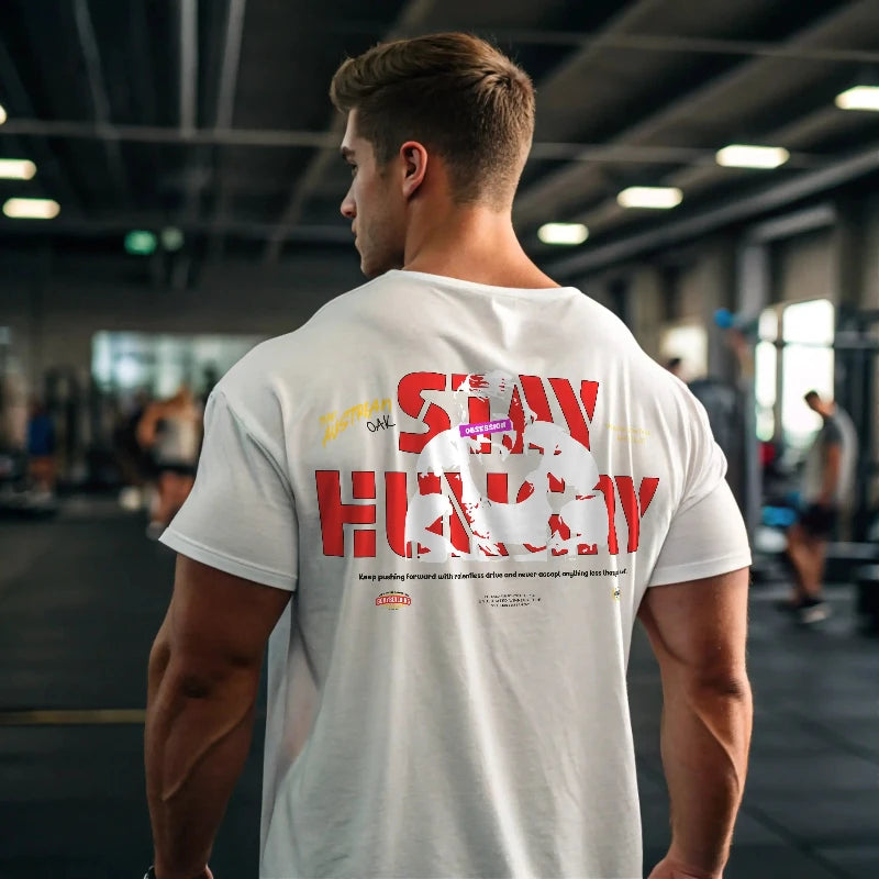 Camiseta ancha STAY HUNGRY EN UNDERRATED.ES