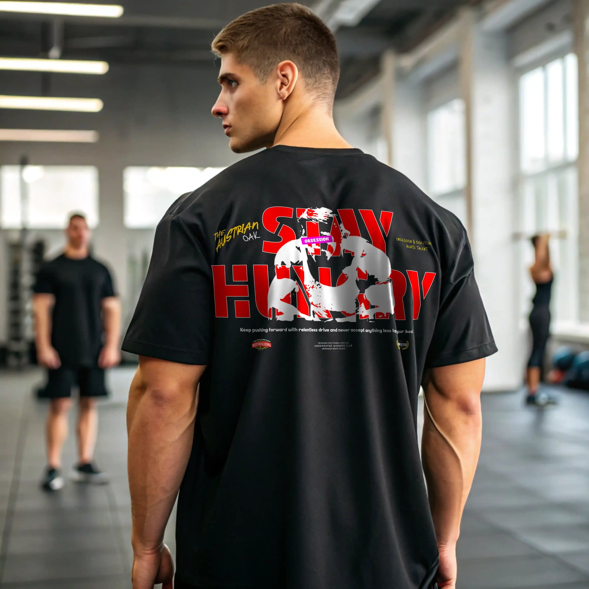 Camiseta ancha STAY HUNGRY EN UNDERRATED.ES