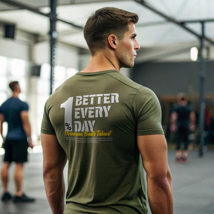 Camiseta cross training 1% BETTER EVERY DAY en underrated.es V