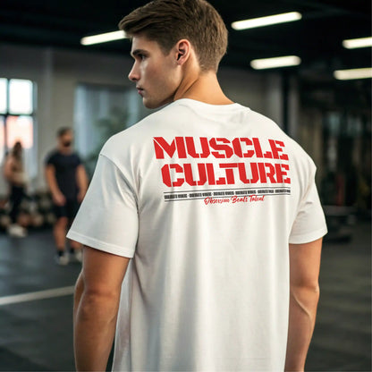 Camiseta oversize MUSCLE CULTURE EN UNDERRATED.ES