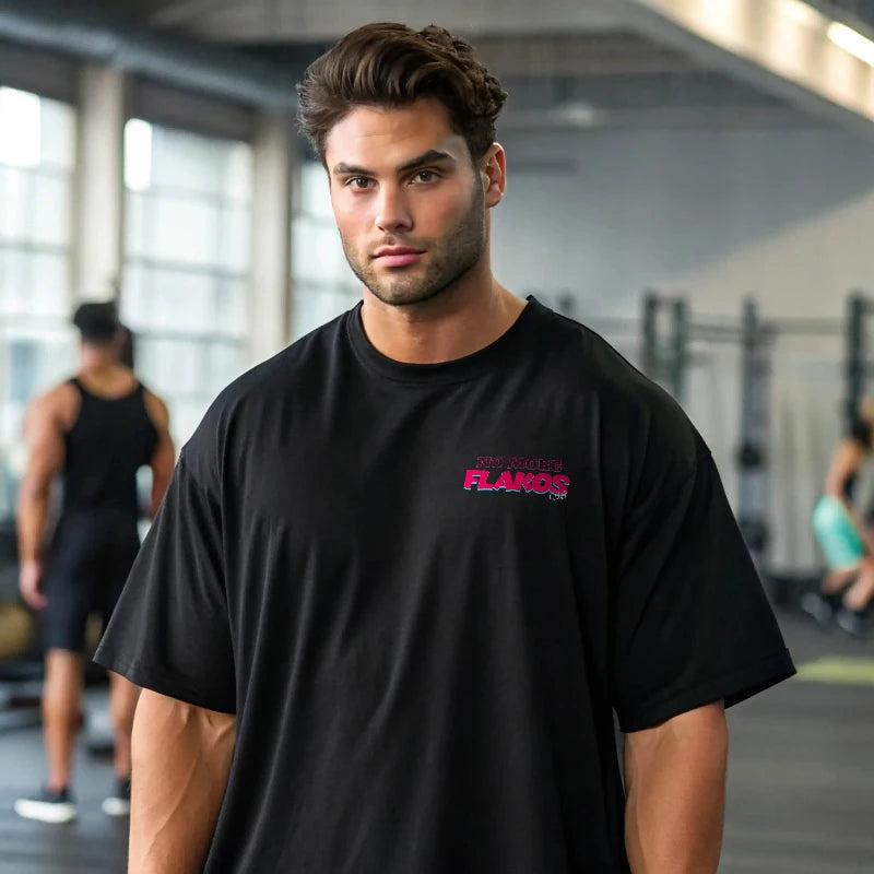 Camiseta oversize NO MORE FLAKOS en underrated.es