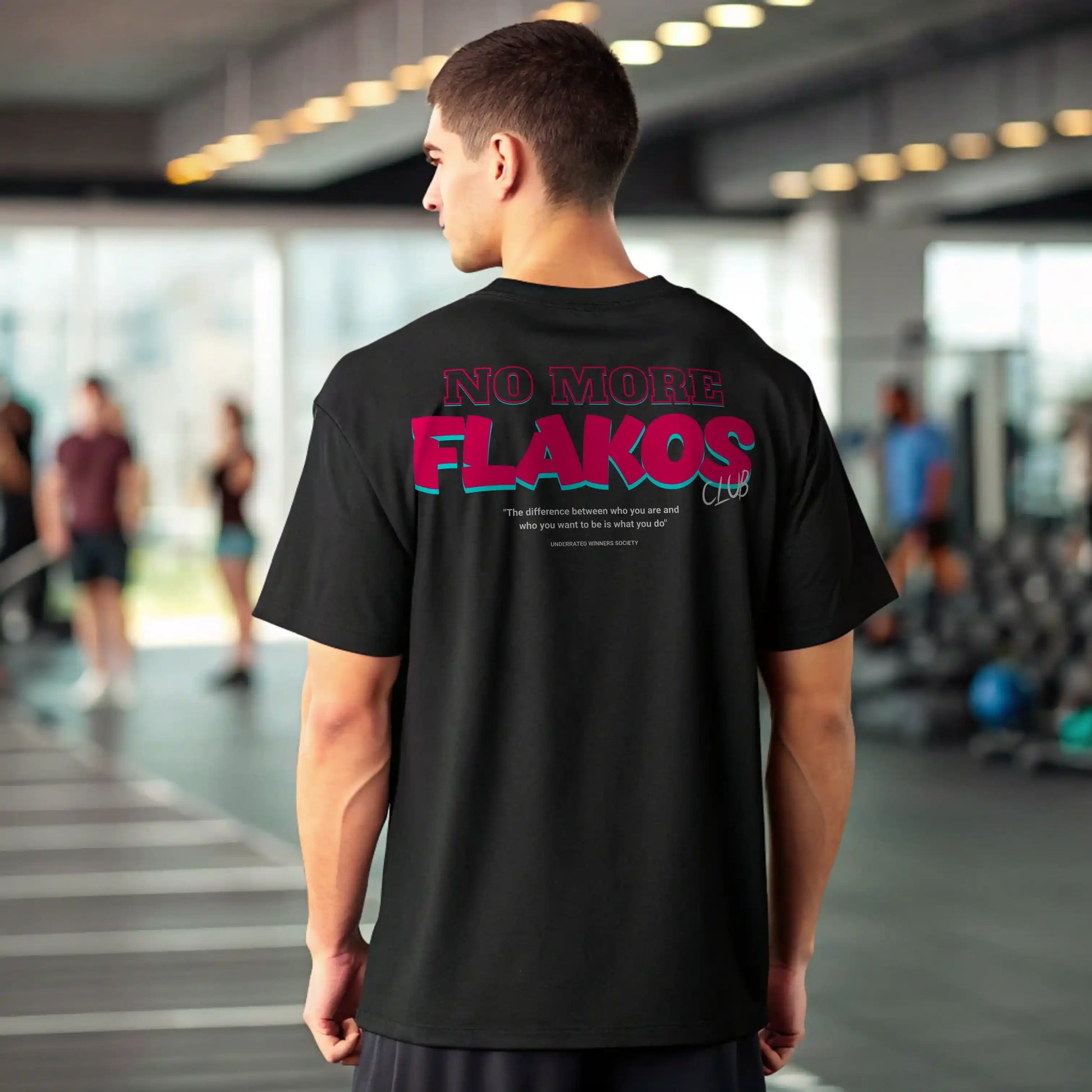 Camiseta oversize NO MORE FLAKOS en underrated.es