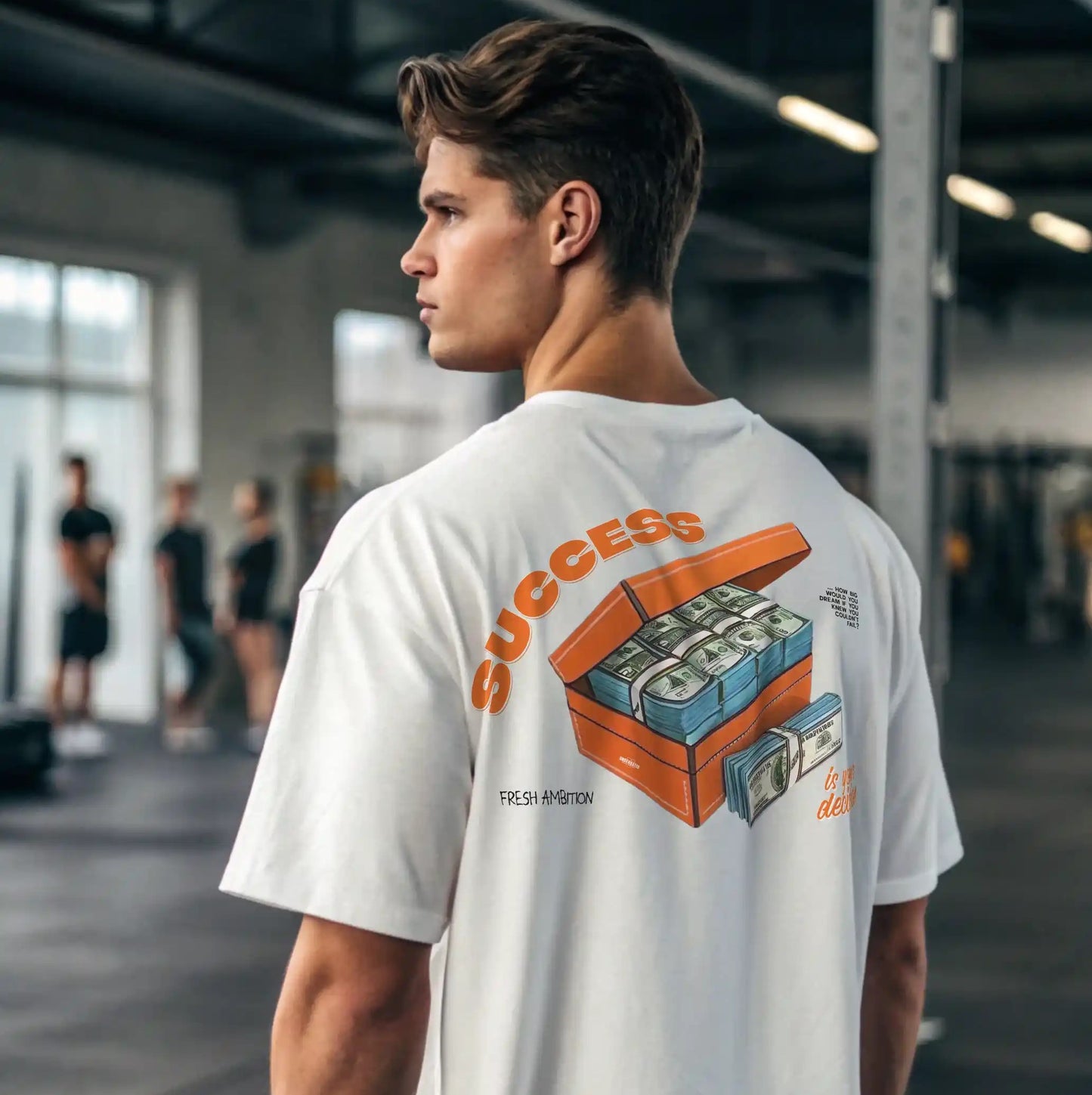 Camiseta oversize SUCCESS IS YOUR DECISION en Underrated.es