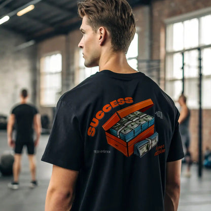 Camiseta oversize SUCCESS IS YOUR DECISION en Underrated.es