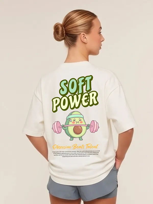 Camiseta oversize guacate fit en underrated