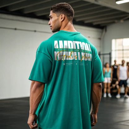 Camiseta oversize gym AMBITION en underrated.es
