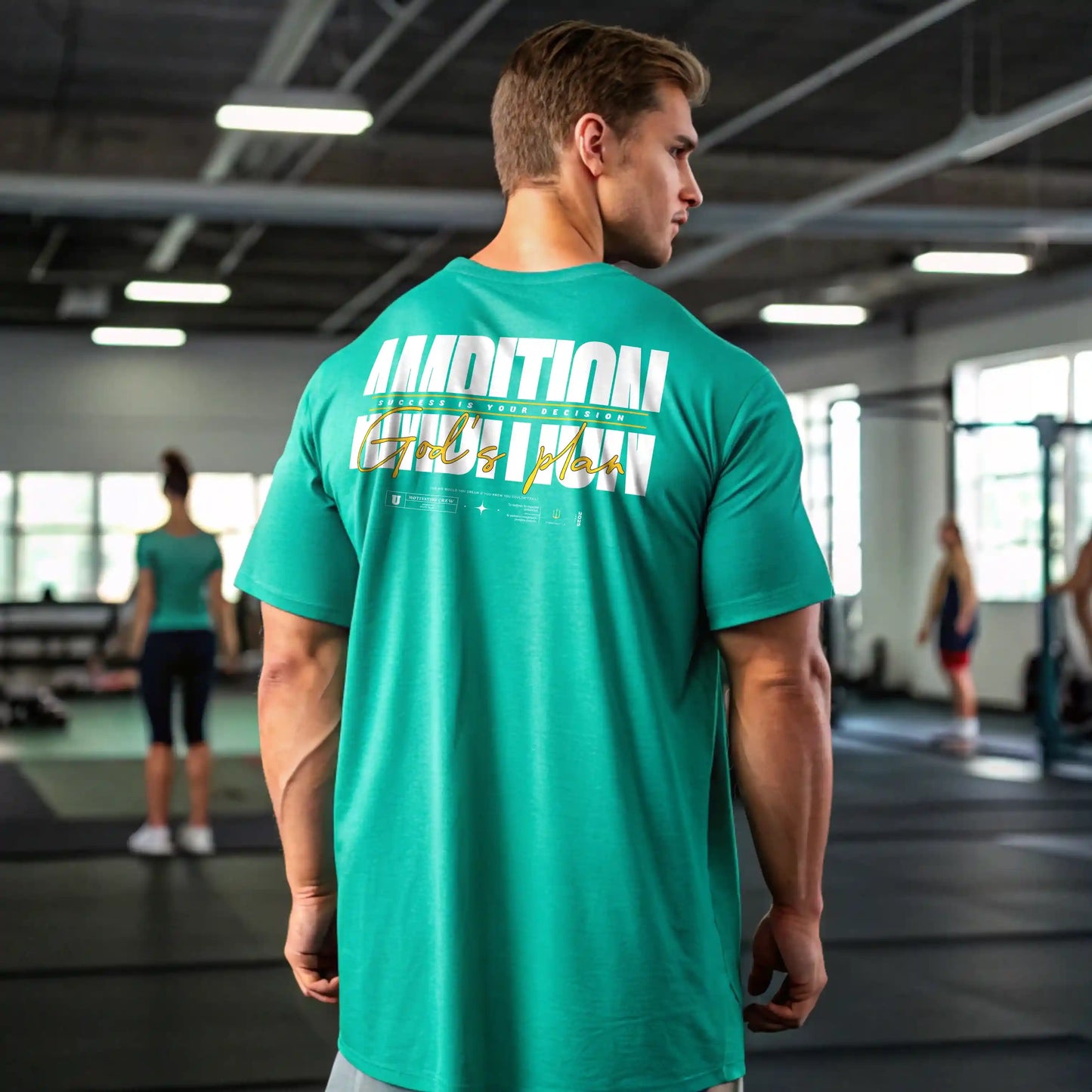 Camiseta oversize gym AMBITION en underrated.es