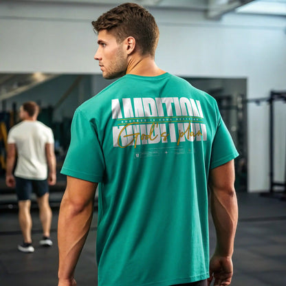 Camiseta oversize gym AMBITION en underrated.es