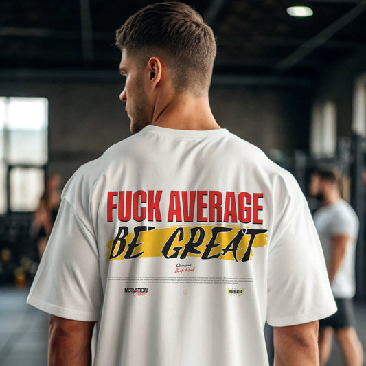 Camiseta oversize gym BE GREAT EN UNDERRATED