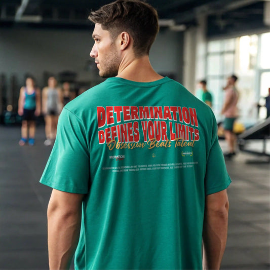 Camiseta oversize gym DETERMINATION DEFINES YOUR LIMITS EN underrated.es