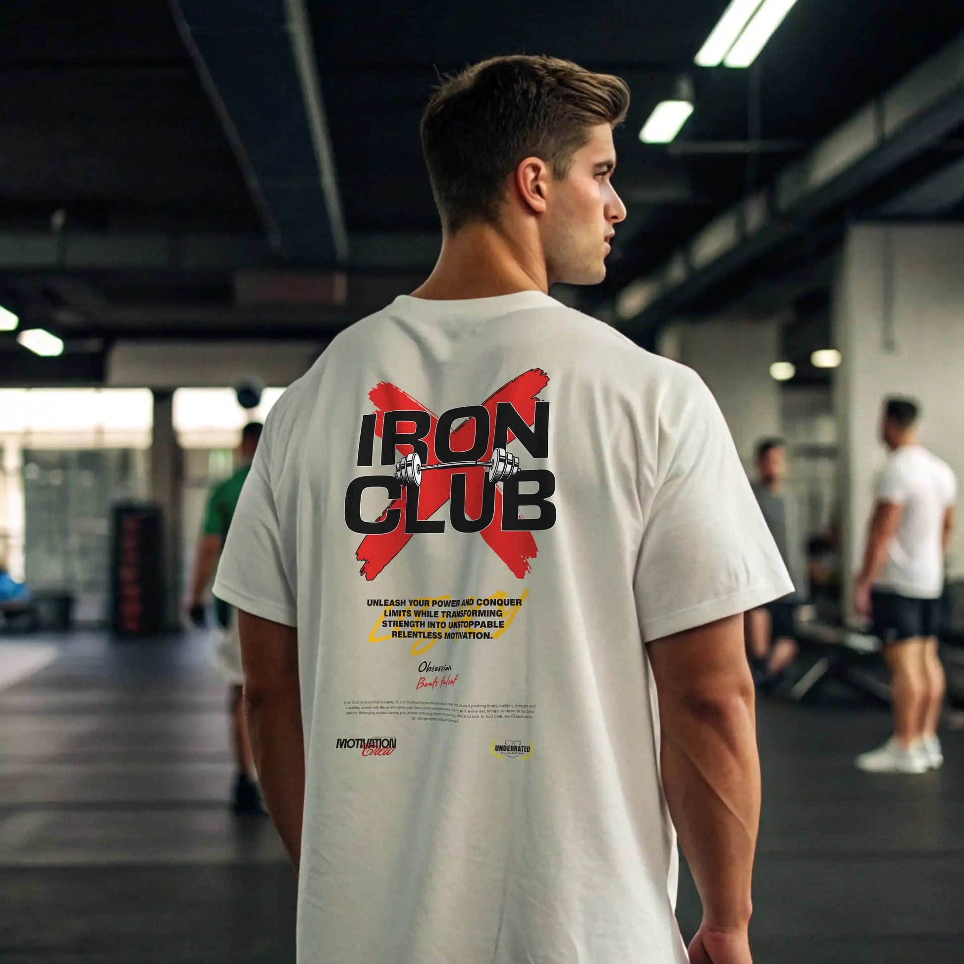 Camiseta oversize gym IRON CLUB en UNDERRATED.ES