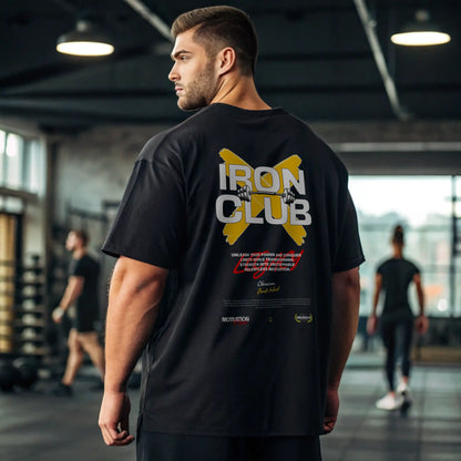 Camiseta oversize gym IRON CLUB en UNDERRATED.ES