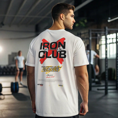 Camiseta oversize gym IRON CLUB en UNDERRATED.ES