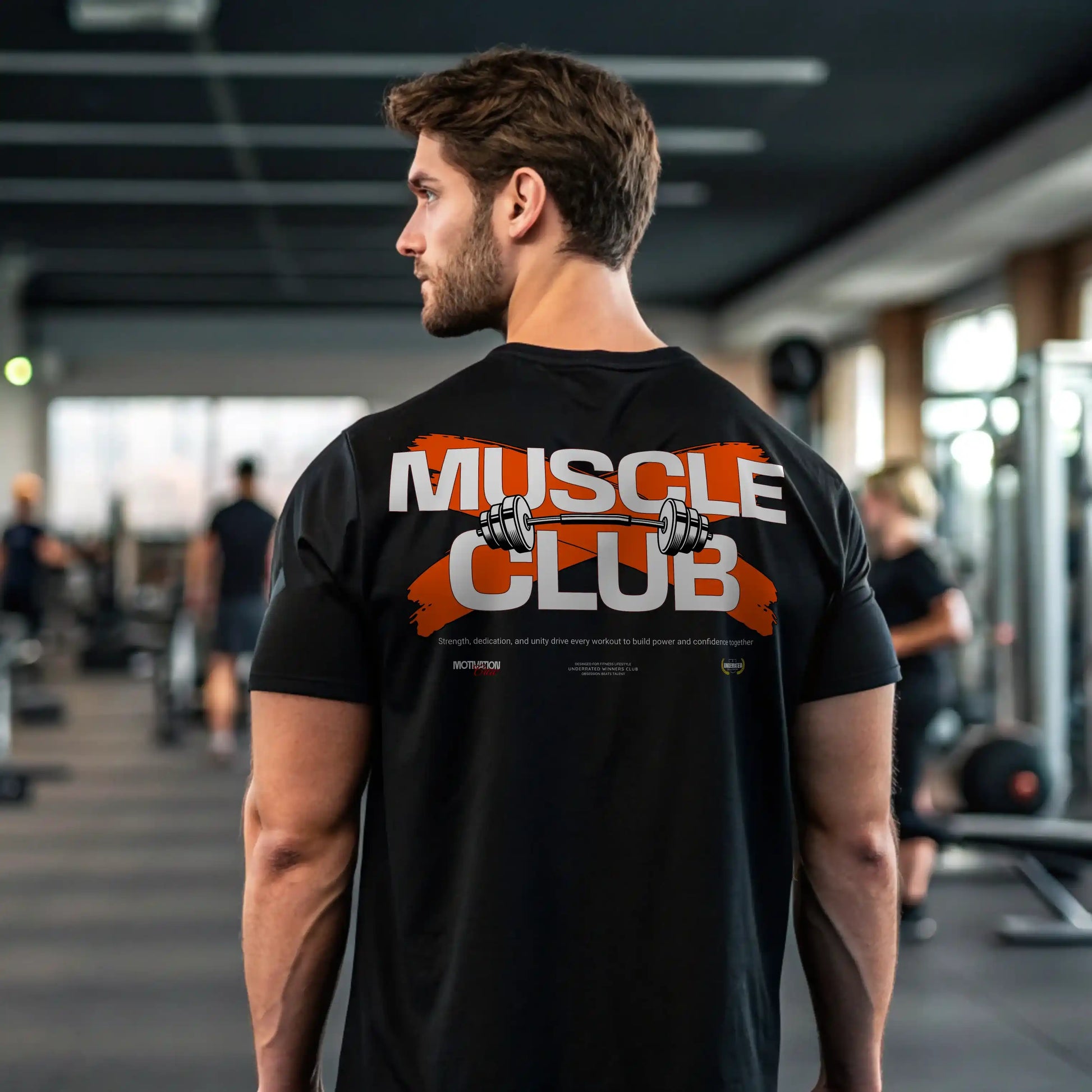 Camiseta oversize gym MUSCLE CLUB en UNDERRATED.ES