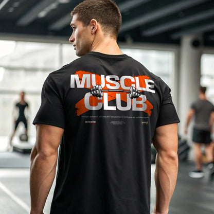 Camiseta oversize gym MUSCLE CLUB en UNDERRATED.ES