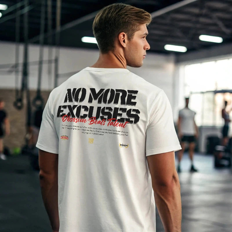 Camiseta oversize gym NO MORE EXCUSES EN UNDERRATED.ES