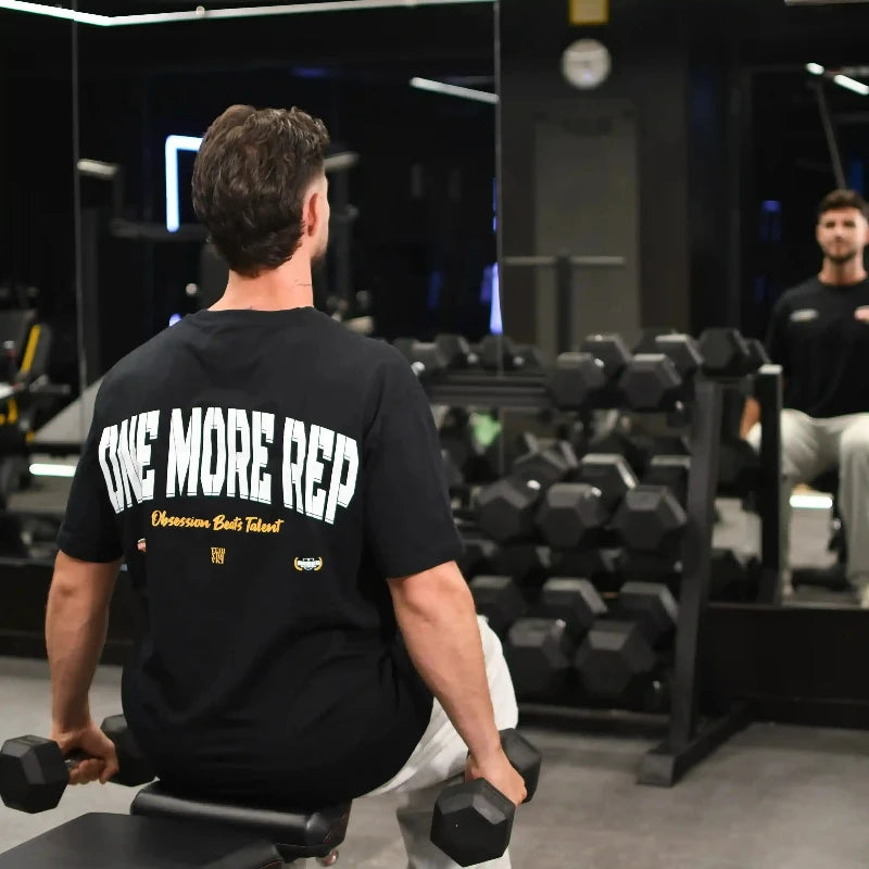 Camiseta oversize gym ONE MORE REP en underrated