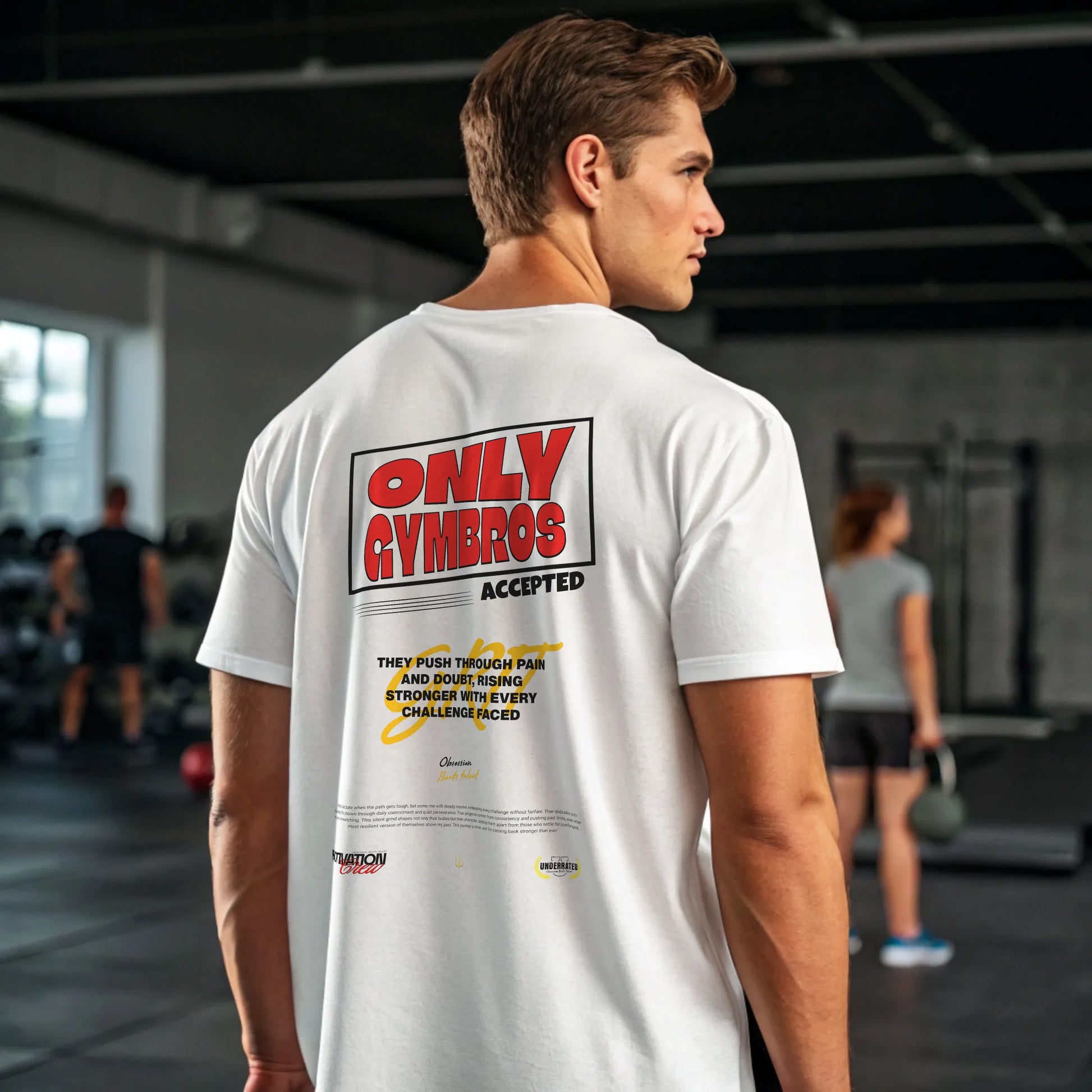 Camiseta oversize gym ONLY GYMBROs ACCEPTED