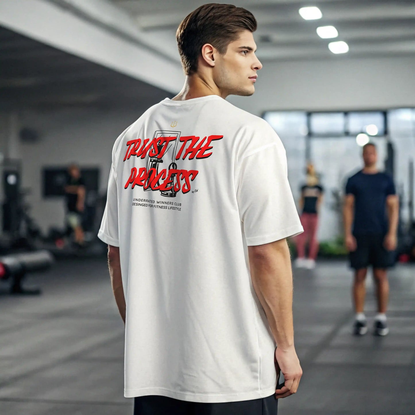 Camiseta oversize gym TRUST THE PROCESS CHESS en Underrated.es