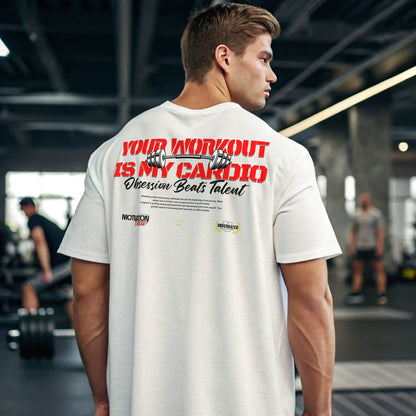 Camiseta oversize gym Your Workout is my cardio en underrated.es