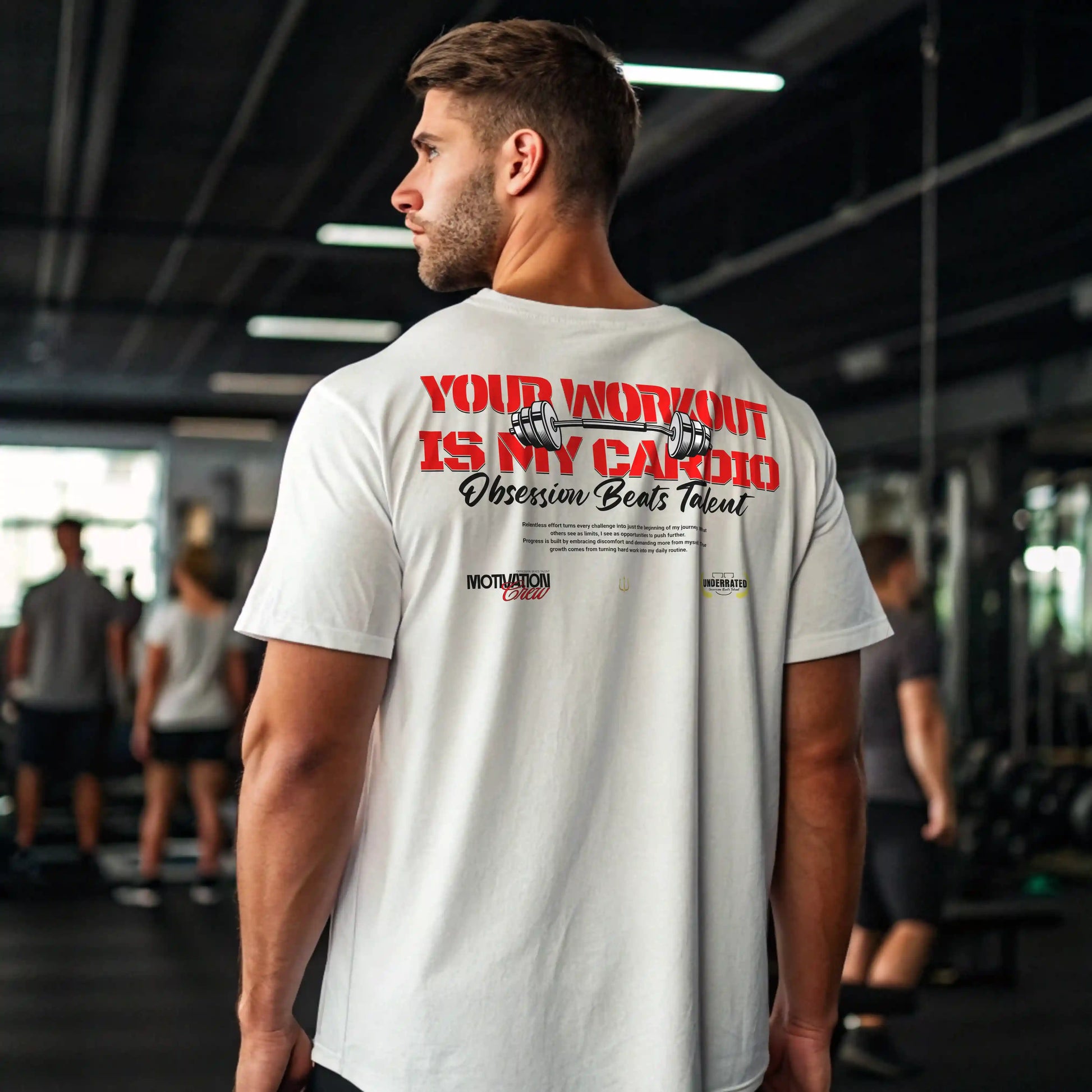 Camiseta oversize gym Your Workout is my cardio en underrated.es