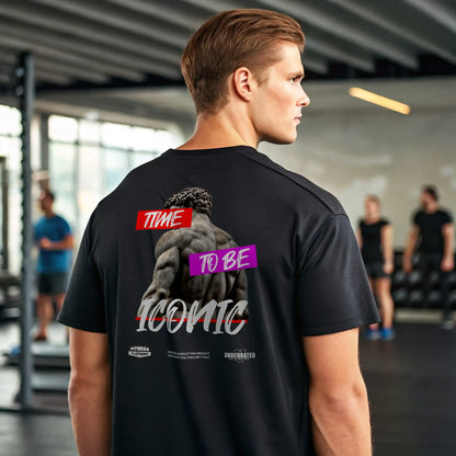 Camiseta oversize gym time to be iconic en underrated.es