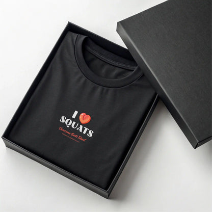Camiseta oversize mujer I LOVE SQUATS en Underrated.es