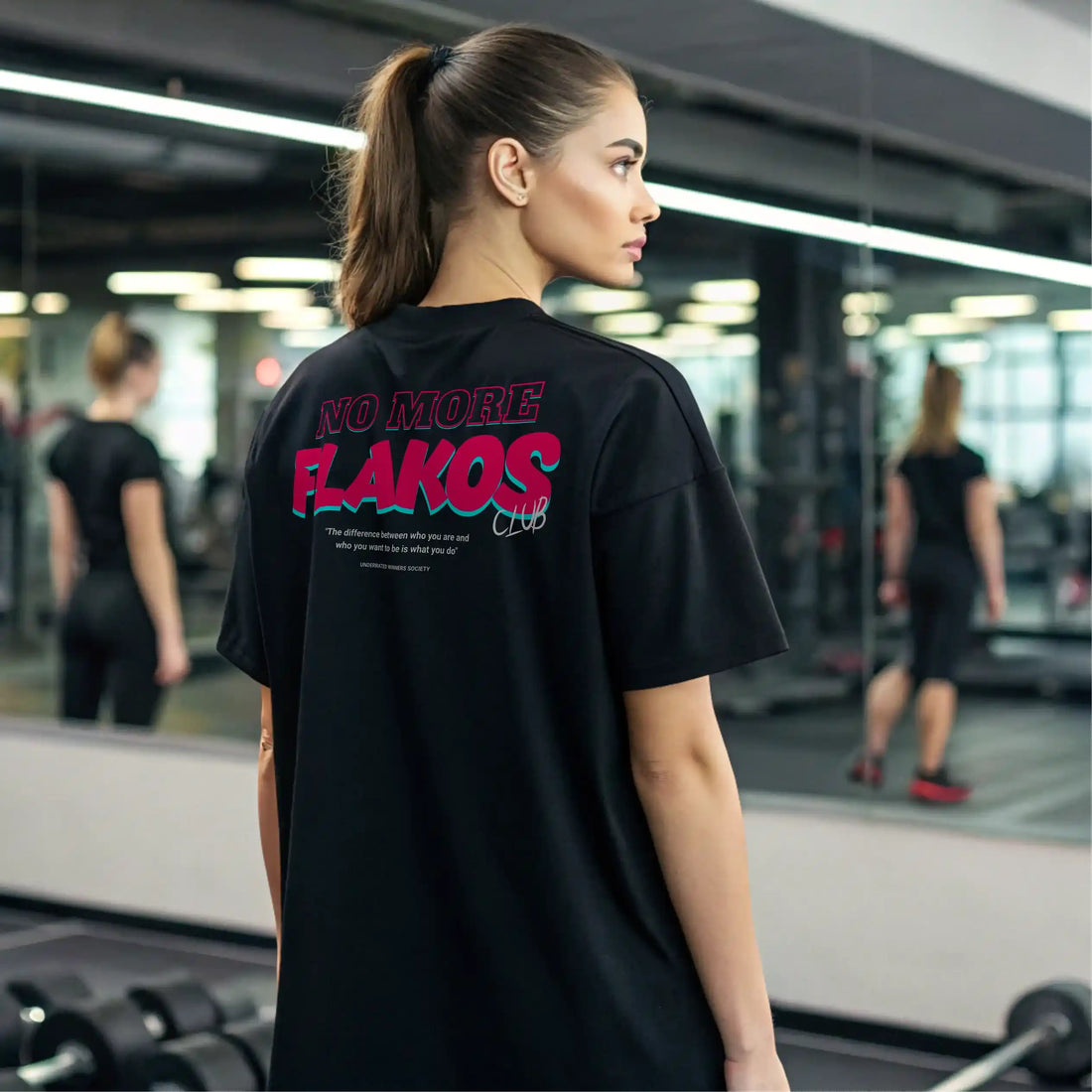 Camiseta oversize mujer NO MORE FLAKOS en Underrated.es