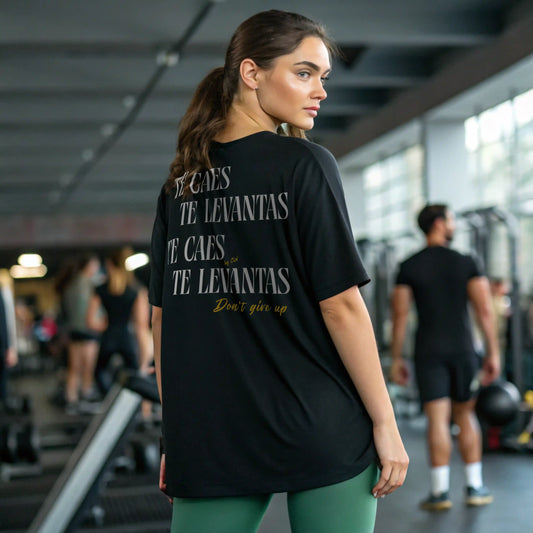 Camiseta oversize mujer TE CAES TE LEVANTAS 