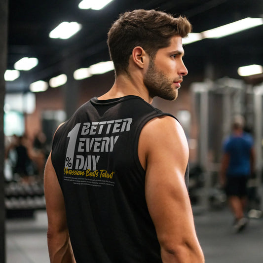 Camiseta sin mangas 1% BETTER EVERY DAY en underrated.es