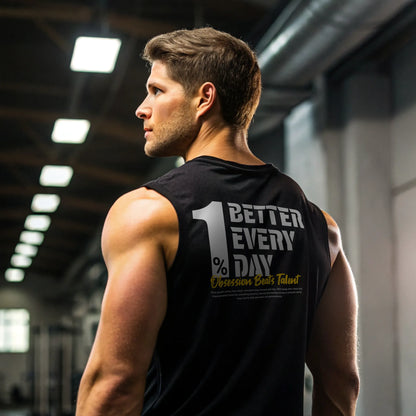 Camiseta sin mangas 1% BETTER EVERY DAY en underrated.es